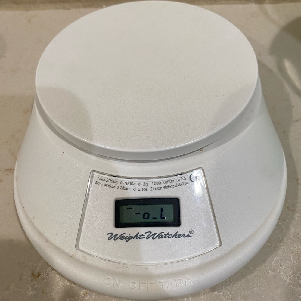 Weight Watchers White Precision Kitchen Scale